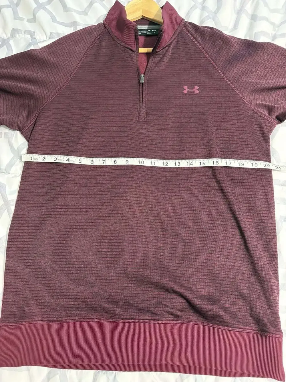 Under Armour ColdGear Loose 1/4 Zip Pullover Maroon Men's Size Large